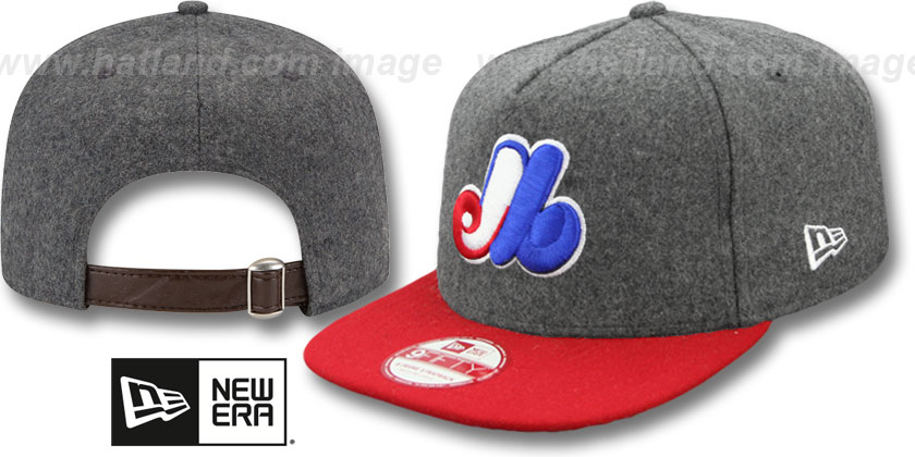 MLB Montreal Expos NE Strapback Hat #01
